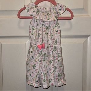 Kyle & Deena Baby Girl’s White & Pink Floral Bow Romper 12 Months